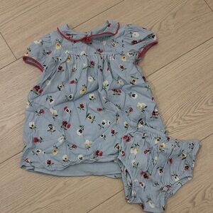 Gap x Doen Blue Floral Dress